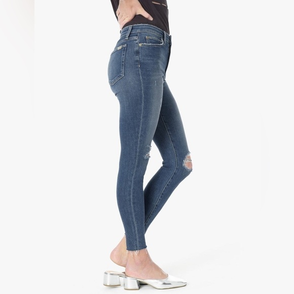 Joe's Jeans Charlie Kinkade High Rise Skinny Ankle Jeans Distressed Denim 25 - Picture 7 of 16